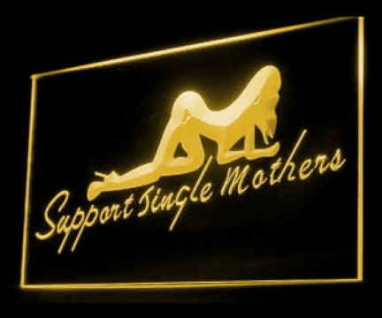 Dancing Woman Support Mothers LED Neon Sign